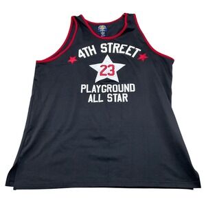 Steve & Barrys Tank Top Men XLarge Black 4TH STREET 23 PLAYGROUND ALL STAR Shirt